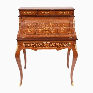 Empire French Marquetry Roll Top Desk