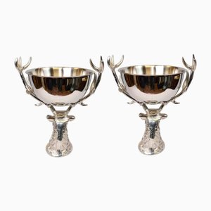 Silver Plate Punch Bowls or Wine Coolers, Set of 2