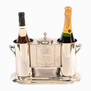 French Silver Plate Wine Cooler, Chenas Beaujolais