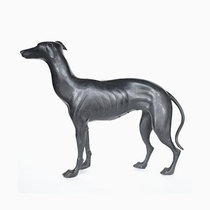 Art Deco Bronze Greyhound Statue