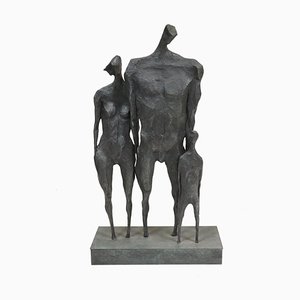 After Giacometti, Family, Bronze Sculpture