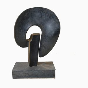 Estatua de bronce con escultura de arte abstracto