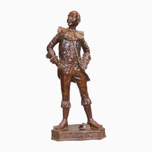 Estatua de bronce del actor Shakesperian Classical Thespian Casting