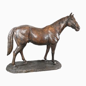 Cavallo in bronzo francese a grandezza naturale
