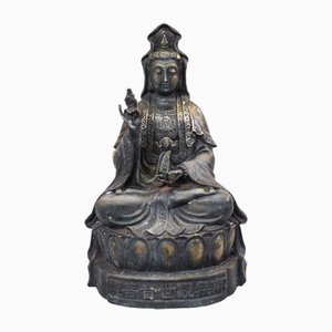 Burmesische Shakyamuni Buddha Bronzestatue Buddhismus Buddhist