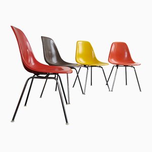 DSX Fiberglass Chairs by Charles & Ray Eames for Herman Miller/Vitra, Set of 4