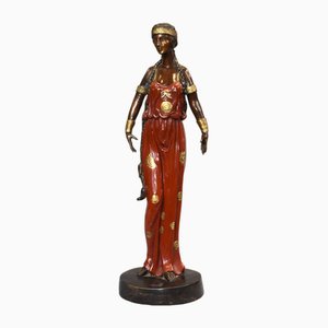 Figura femenina modernista de bronce, años 30