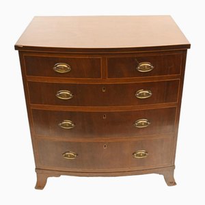 Regency Bow Front Chest of Drawers in Mahogany, 1810
