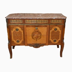 Swedish Marquetry Inlay Chest of Drawers, 1920s