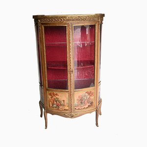 French Painted Vernis Martin Jewellery Display Cabinet, 1890s
