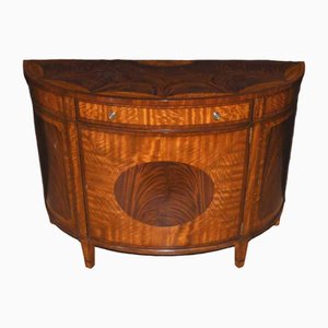 Regency Demi Lune Schrank aus Satinholz