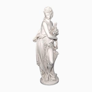 Italian Stone Figurine Dilettanti Muse by Carrier