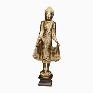 Arte budista de la estatua de Buda birmana de pie, años 30