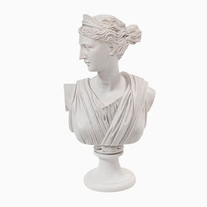 Busto d'arte classica di Diana cacciatrice
