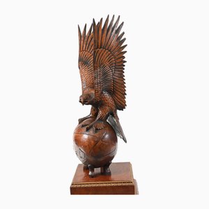 Amerikanische handgeschnitzte Weißkopfseeadler-Statue