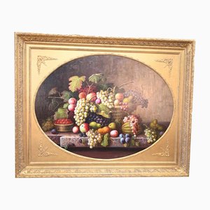 Victorian Style Artist, Still Life, Oil Painting, Framed