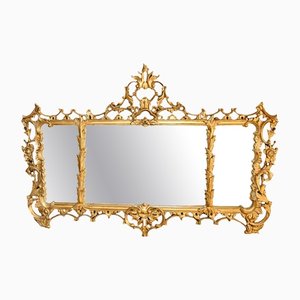 Espejo Chippendale Rococó de madera dorada