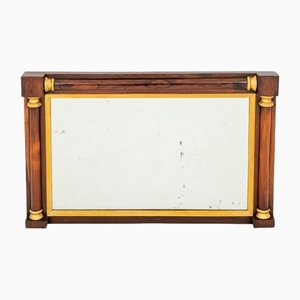Antique Rosewood and Gilt Mantle Mirror