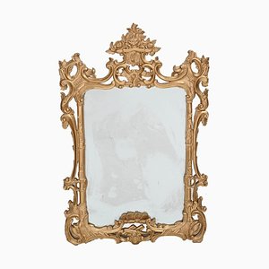 Chippendale Pier Mirror in Gilt Carved Frame
