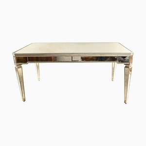 Art Deco Mirrored Mirror Dining Table