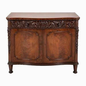 Victorian Mahogany Carved Cabinet, 1890s