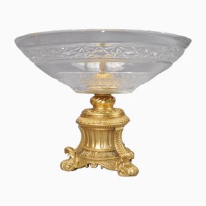 French Empire Ormolu Schliff Glasschale