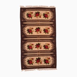 Großer quadratischer Vintage Kelim Teppich aus Moldawien