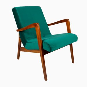 Vintage Polish Easy Chair in Green, 1970s
