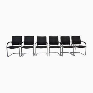 S74 Cantilever Armchairs by Josef Gorcia & Andreas Krob for Thonet, 1980s, Set of 12