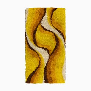 Yellow Flames Desso Rug, 1970s