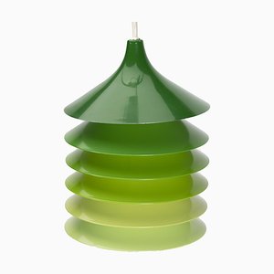 Lámpara Duett verde de Bent Gantzel Boysen para Ikea, años 70