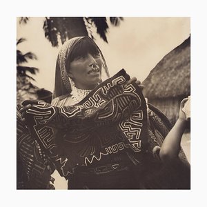 Hanna Seidel, Panama Frau, Schwarz-Weiß-Fotografie, 1960er