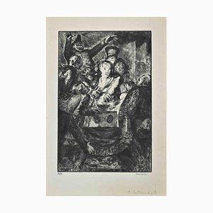 Henri Farge, Figur, Original Radierung, 20. Jh