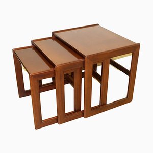 Art Deco Teak Nesting Tables from G-Plan, Set of 3