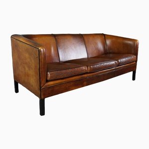 Art Deco Style Sofa in Sheep Leather from Lounge Atelier