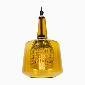 Pendant Lamp in Green Glass by Carl Fagerlund for Orrefors, 1960s