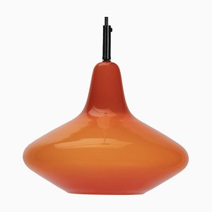 Space Age Pendant Lamp in Red from Peill & Putzler, 1970s