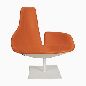Orangefarbener Fjord Stuhl von Patricia Urquiola für Moroso