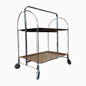 Space Age Brown Serving Cart, 1960s
