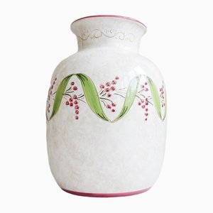 Ceramic Vase from Deruta, Italy, 1980s