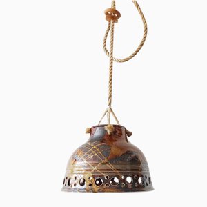 Danish Ceramic Pendant Lamp, 1960s