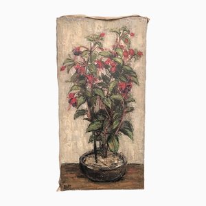 Ginette Rapp, Fuchsias (Flowers), 1950s, Oil on Canvas