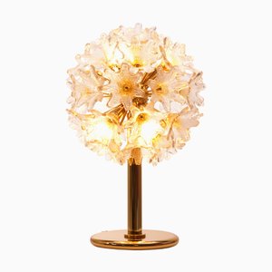 Mid-Century Blumen Lampe aus Murano Glas von Paolo Venini für Veart, 1960er