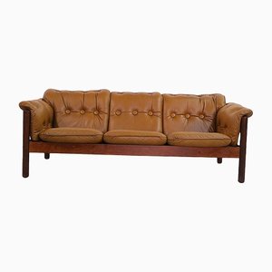 Mid-Century Brazilian Style Sofa in Leather, 1960s