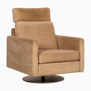 Beige Fabric Conseta Armchair with Swivel Function from Cor