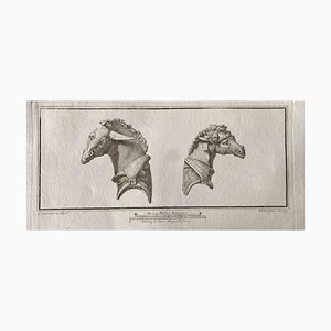 Various Old Masters, Animal Figures from Ancient Rome, Original Etching, 1750s
