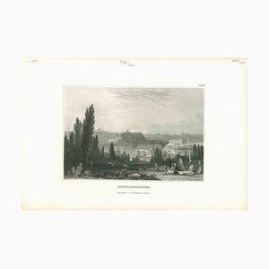 Unknown, Ancient View of Constantinople, Original Lithograph, Mid-19th Century