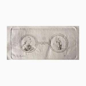 Desconocido, Marco de la antigua Roma, Grabado original, década de 1750