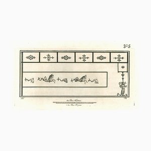 Various Artists, Ancient Roman Fresco, Original Etching, 18th Century