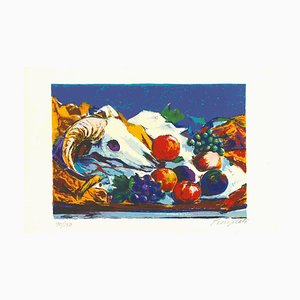 Domenico Purificato, Still Life, Original Screen Print, 1970s